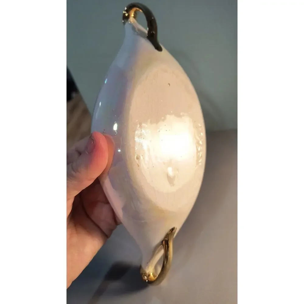 787. Vintage Lenox Ivory China Leaf Shaped Trinket Dish